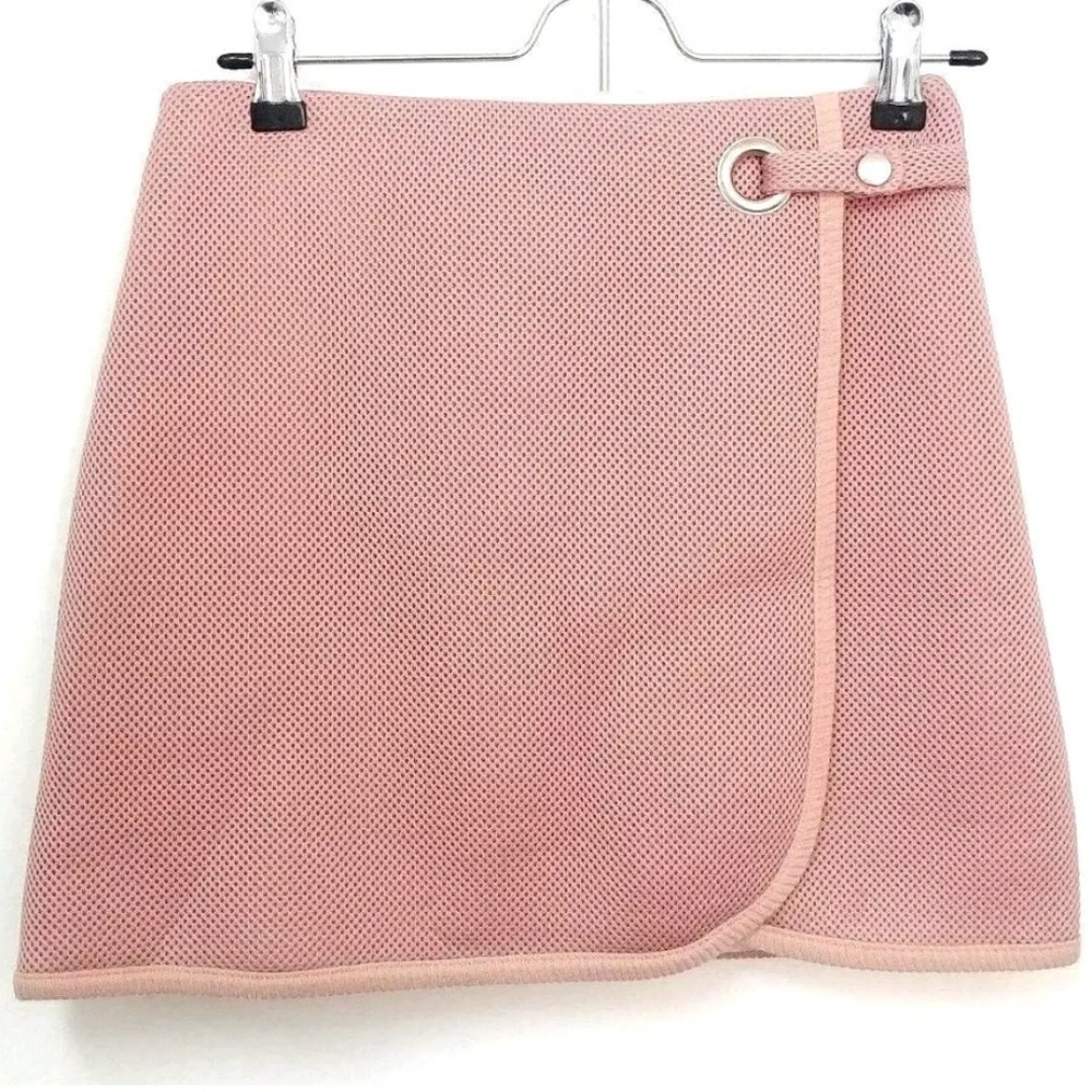 Topshop Mauve Faux Wrap Skirt